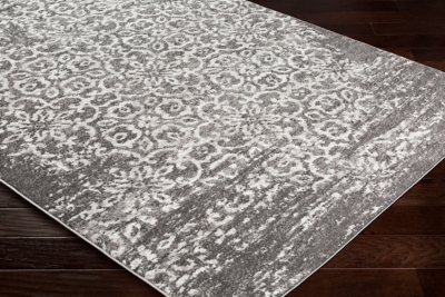 Machine Woven Monte Carlo 2'7" x 7'3" Runner, Charcoal, large
