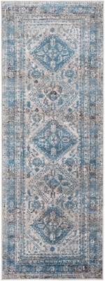 Surya Monte Carlo Traditional Area Rug, Charcoal/Blue, large