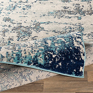 Striking abstract patterned rug leaves so much to the imagination. Its ethereal design dresses up a room with brilliant color, visual texture and a highly contemporary point of view.Made of polypropylene | Machine woven | Medium pile | Rug pad recommended | Spot clean recommended | Imported