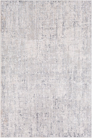 Surya Aisha 6'7" x 9'6" Area Rug, Light Gray/Gray/White, large