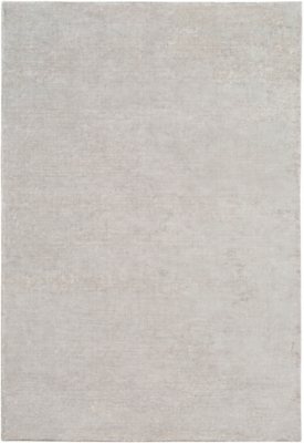 Surya Aspen 6' x 9' Area Rug, Medium Gray/White, large