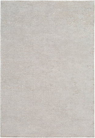 Surya Aspen 6' x 9' Area Rug, Medium Gray/White, large