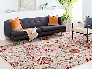 With its timeless tapestry, this hand-tufted area rug with floral-and-vine design is simply divine. Alive with earthy tones and textural interest, it’s a natural choice in easy-breezy living.Made of wool | Hand-tufted | Medium pile | Canvas backing; rug pad recommended | Wool fibers are prone to shedding, vacuum regularly and shedding will subside | Imported | Spot clean only