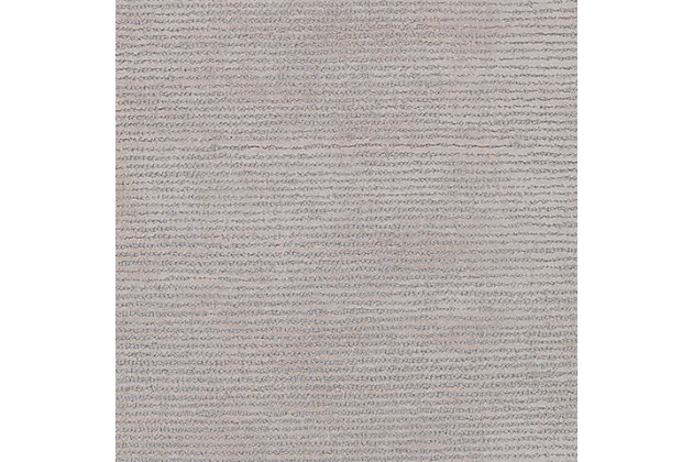 Dress up any floor with the natural hue and designer look of this rug. It welcomes visitors with warmth and comfort underfoot. Neutral color palette exudes a soothing sensibility which works wonders in any setting.Made of wool and viscose | Hand-tufted | Low pile | Rug pad recommended | Imported | Spot clean only