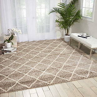 Power Loomed Brisbane Stone 2.5' X 4' Area Rug, Stone, rollover