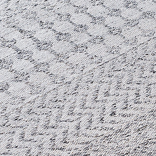 Wonderfully plush to the touch and a breeze to clean, this indoor-outdoor rug is high style made for low-maintenance living. What a welcome addition, anywhere and everywhere.Made of PET yarn | Handwoven | No pile | UV-stabilized for indoor/outdoor use | Prolong life by limiting exposure to rain and moisture | Imported | Spot clean