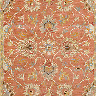 With its timeless tapestry, this hand-tufted wool area rug with floral-and-vine design is simply divine. Alive with earthy tones and textural interest, it’s a natural choice in easy-breezy living.Made of wool  | Hand-tufted | Medium pile | Rug pad recommended | Wool fibers are prone to shedding, vacuum regularly and shedding will subside | Imported | Spot clean only