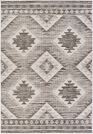Traditional 2' x 2'11" Area Rug, Cream, large