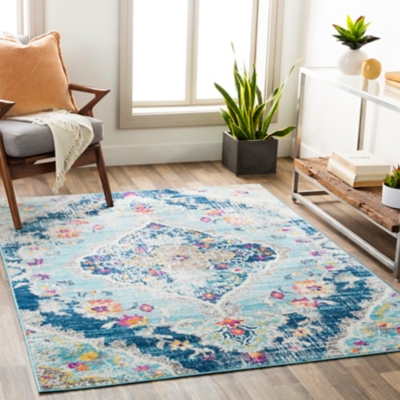 Traditional 5'3" x 7' Area Rug, Multi, large