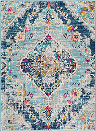 Traditional 5'3" x 7' Area Rug, Multi, large
