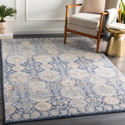 Traditional 5'3" x 7'3" Area Rug, Multi, large