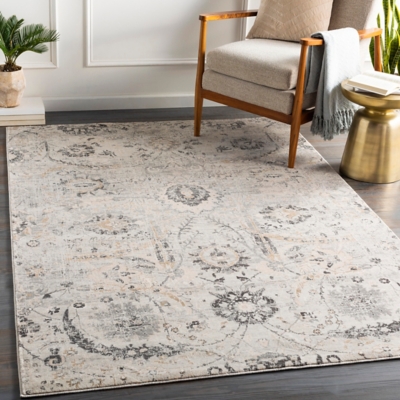 Traditional 5'3" x 7'3" Area Rug, Multi, large