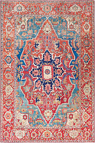 Traditional 5' x 7'6" Area Rug, Multi, large