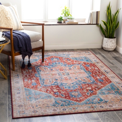 Traditional 5' x 7'6" Area Rug, Multi, large