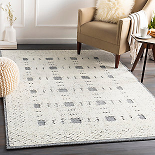 Dress up any floor with the natural hue and designer look of this rug. It welcomes visitors with warmth and comfort underfoot. Neutral color palette exudes a marvelously modern vibe which works wonders in any setting.100% wool | Hand-tufted |  pile | Rug pad recommended | Spot clean | Imported