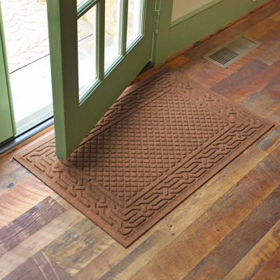 Home Accents Aqua Shield 1'11" x 3' Acropolis Indoor/Outdoor Doormat, Brown, large