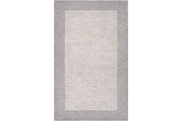 Talk about blending in yet standing out. While decidedly simple, this multitonal rug is wonderfully complex upon closer inspection. If you’re looking for cool inspiration, you’ll love its host of soft hues. Exuding an easy-elegant sensibility, this versatile area rug works equally well in formal places and casually cool spaces.100% wool | Hand-loomed | High pile | Rug pad recommended | Spot clean | Imported | Canvas backing