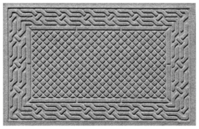 Home Accents Aqua Shield 1'11" x 3' Acropolis Indoor/Outdoor Doormat, Gray, large