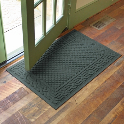 Home Accents Aqua Shield 1'11" x 3' Acropolis Indoor/Outdoor Doormat, Green, large