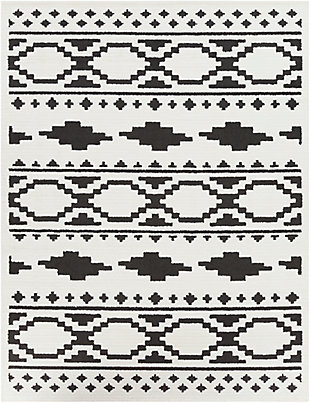 Surya 7'10" X 10'3" Area Rug, Black/Charcoal/White, rollover