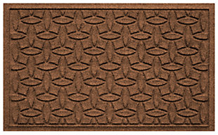 Home Accents Aqua Shield 1'10" x 2'10" Ellipse Indoor/Outdoor Doormat, Brown, large