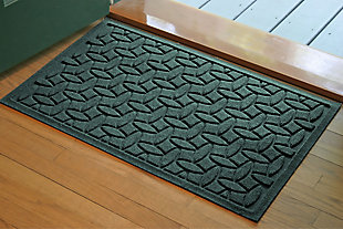 Home Accents Aqua Shield 1'10" x 2'10" Ellipse Indoor/Outdoor Doormat, Green, rollover