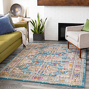 Made in the fade. Sporting a weathered effect for a relaxed sensibility, this area rug conveys what casual living is all about. Easy-care construction and exceptional versatility make it a practical choice for any space you please.Made of polypropylene | Machine woven | Medium pile | Rug pad recommended  | Spot clean | Imported