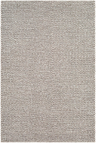 World Needle 5' x 7'6" Rug, Light Gray/Ivory, large