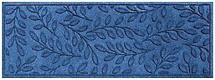 Home Accents Aqua Shield 1'10" x 4'11" Brittany Leaf Runner, Blue, large
