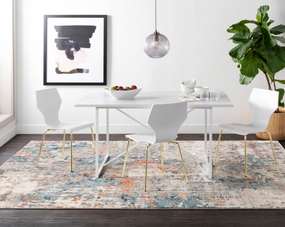 World Needle 5'3" x 7'3" Rug, Multi, rollover