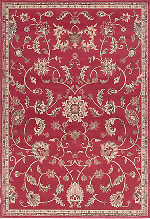 With its timeless tapestry, this rug with floral-and-vine design is simply divine. Alive with earthy tones and textural interest, it’s a natural choice in easy-breezy living.Made of polypropylene | Machine woven | Medium pile | Rug pad recommended  | Spot clean | Imported