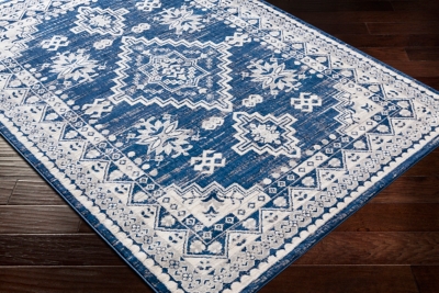 Traditional Area Rug 5'3" x 7'1" Rug, Multi, large