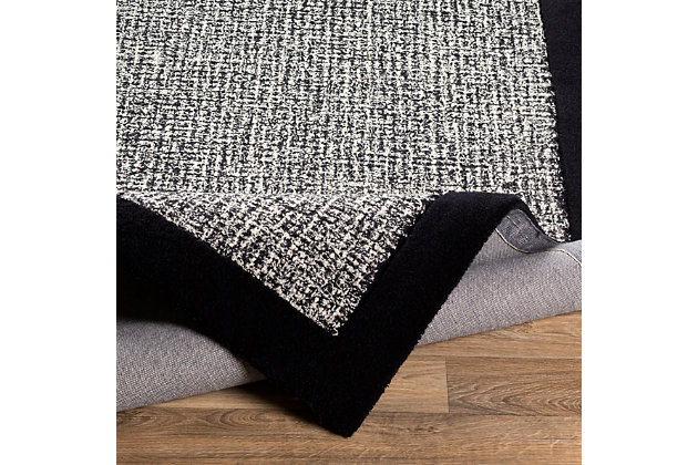 Talk about blending in yet standing out. While decidedly simple, this multitonal rug is wonderfully complex upon closer inspection. If you’re looking for colorful inspiration, you’ll love its host of hues. Exuding an easy-elegant sensibility, this versatile area rug works equally well in formal places and casually cool spaces.100% wool | Hand-tufted | Medium pile | Rug pad recommended  | Spot clean | Imported