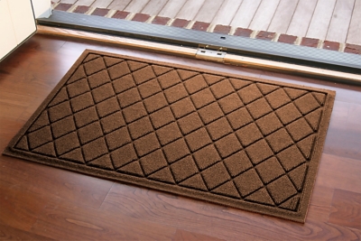 Home Accents Aqua Shield 1'11" x 2'11" Cordova Indoor/Outdoor Doormat, Brown, large