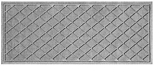 Home Accents Waterhog Argyle 22" x 60" Runner, Charcoal, large