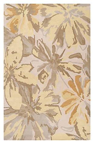 Home Accents Athena Floral 5' X 8' Area Rug, , large