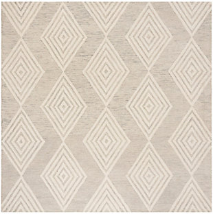 Safavieh Blossom 6' X 6' Square Area Rug, Silver/Ivory, large