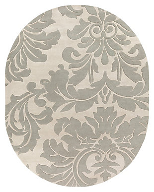 Home Accents Athena Paisley 8' X 10' Oval Area Rug, , large