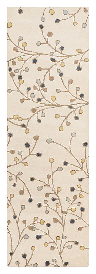 Home Accents Athena Branch 2'6" X 8' Area Rug, , large