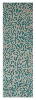Home Accents Athena Leopard 2'6" X 8' Area Rug, , large