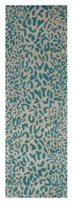 Home Accents Athena Leopard 2'6" X 8' Area Rug, , large