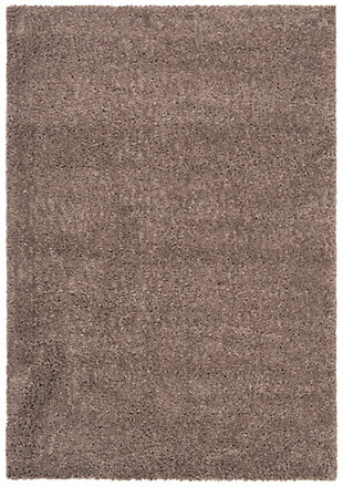 August Shag 6' x 9' Area Rug, Taupe, large