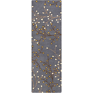 Home Accents Athena Branch 2'6" X 8' Area Rug, , rollover
