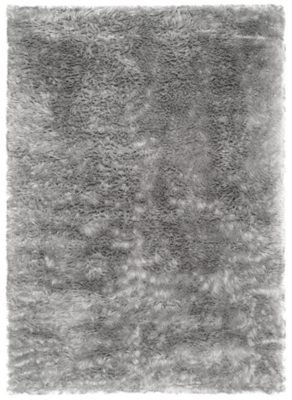 Faux Sheep Skin 5' x 7' Area Rug, Gray, large