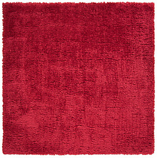 Madrid Shag 6'7" x 6'7" Square Area Rug, Red, rollover