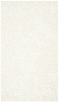 Malibu Shag 2'3" x 7' Runner Rug, White, large