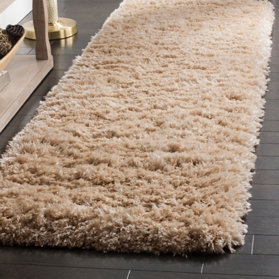 Safavieh Polar Shag 2'3" x 8' Runner, Beige, large