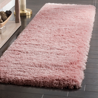 Safavieh Polar Shag 2'3" x 8' Runner, Pink, large