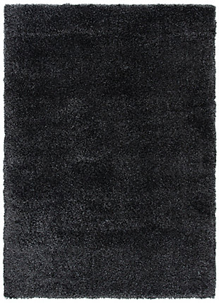 Safavieh Royal Shag 5'3" x 7'6" Area Rug, Black, large