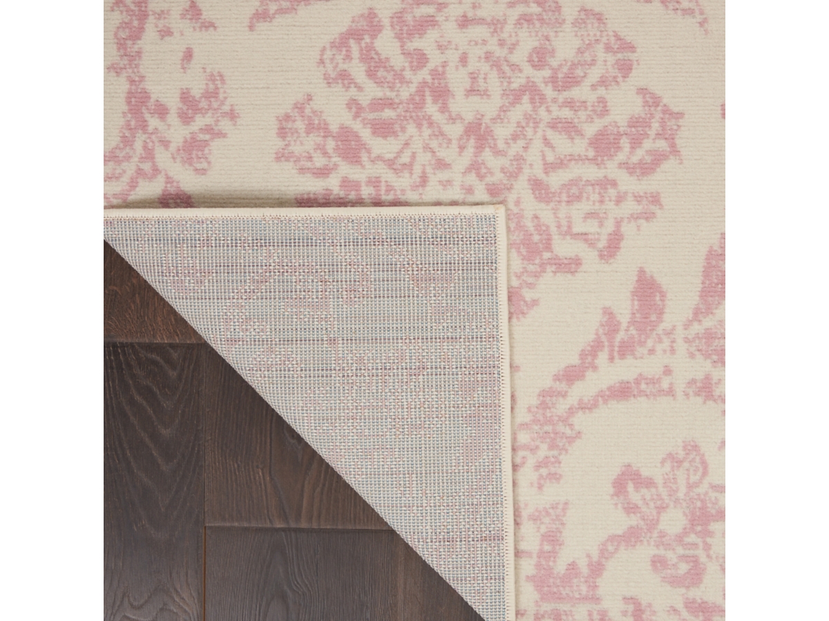 Nourison Jubilant White And Pink 5'x7' Area Rug